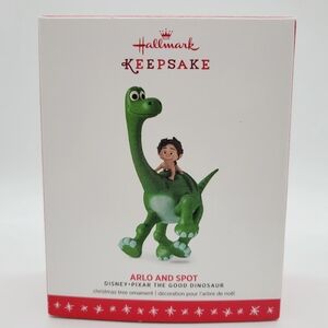 Hallmark Disney Pixar The Good Dinosaur Arlo & Spot Ornament 2016 Keepsake Xmas